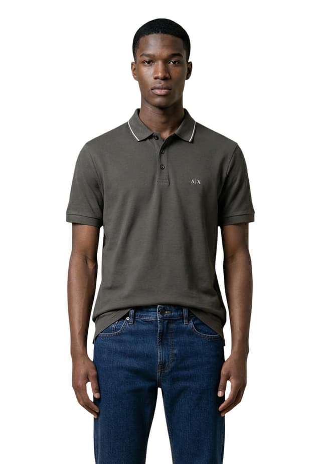 Armani Exchange Блузи с яка Мъжe