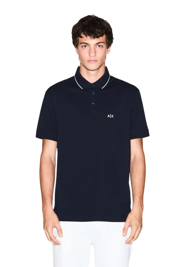 Armani Exchange Блузи с яка Мъжe