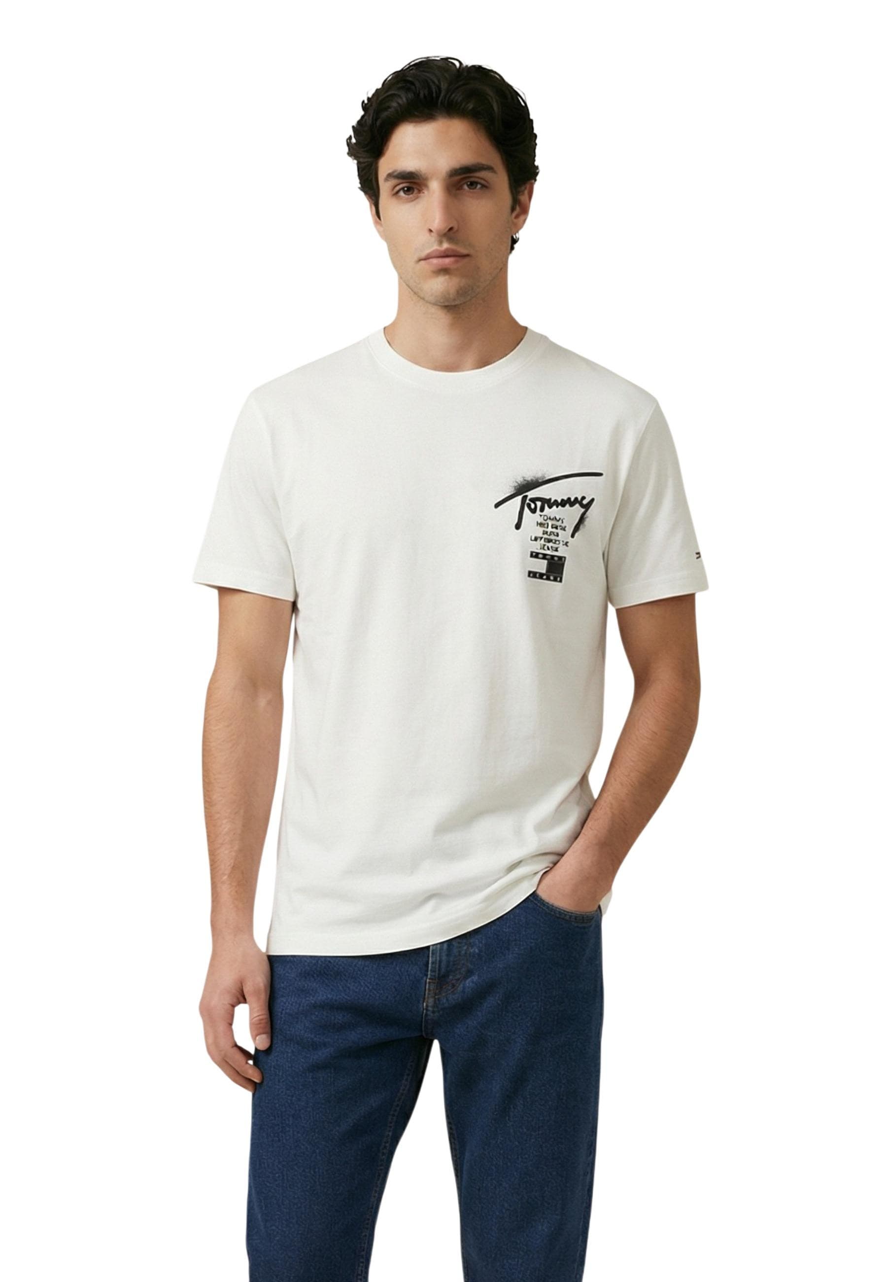 Tommy Hilfiger Jeans T-Shirt Uomo - Tommy Hilfiger Jeans