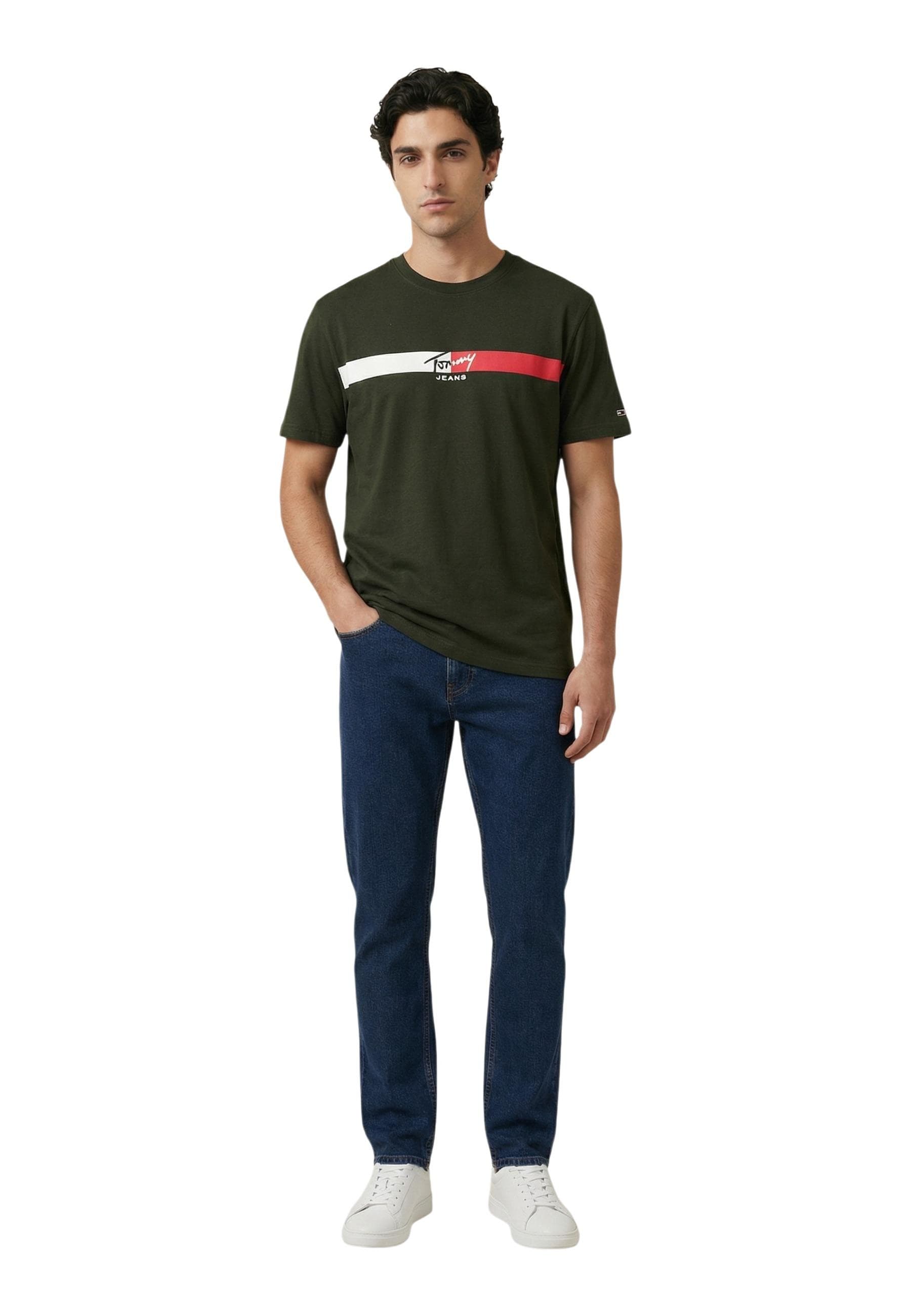 Tommy Hilfiger Jeans T-Shirt Uomo - Tommy Hilfiger Jeans