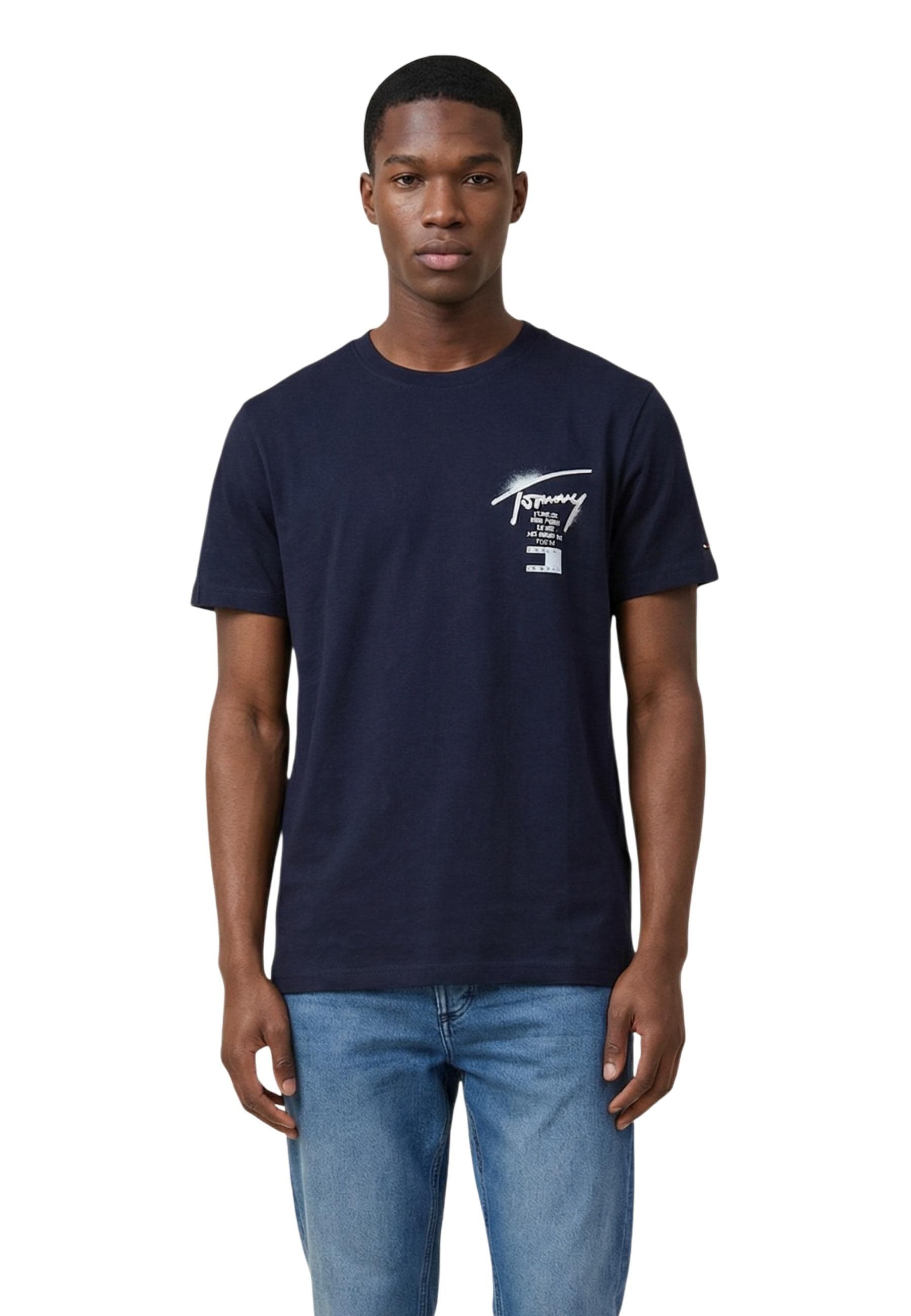 Tommy Hilfiger Jeans T-Shirt Uomo - Tommy Hilfiger Jeans