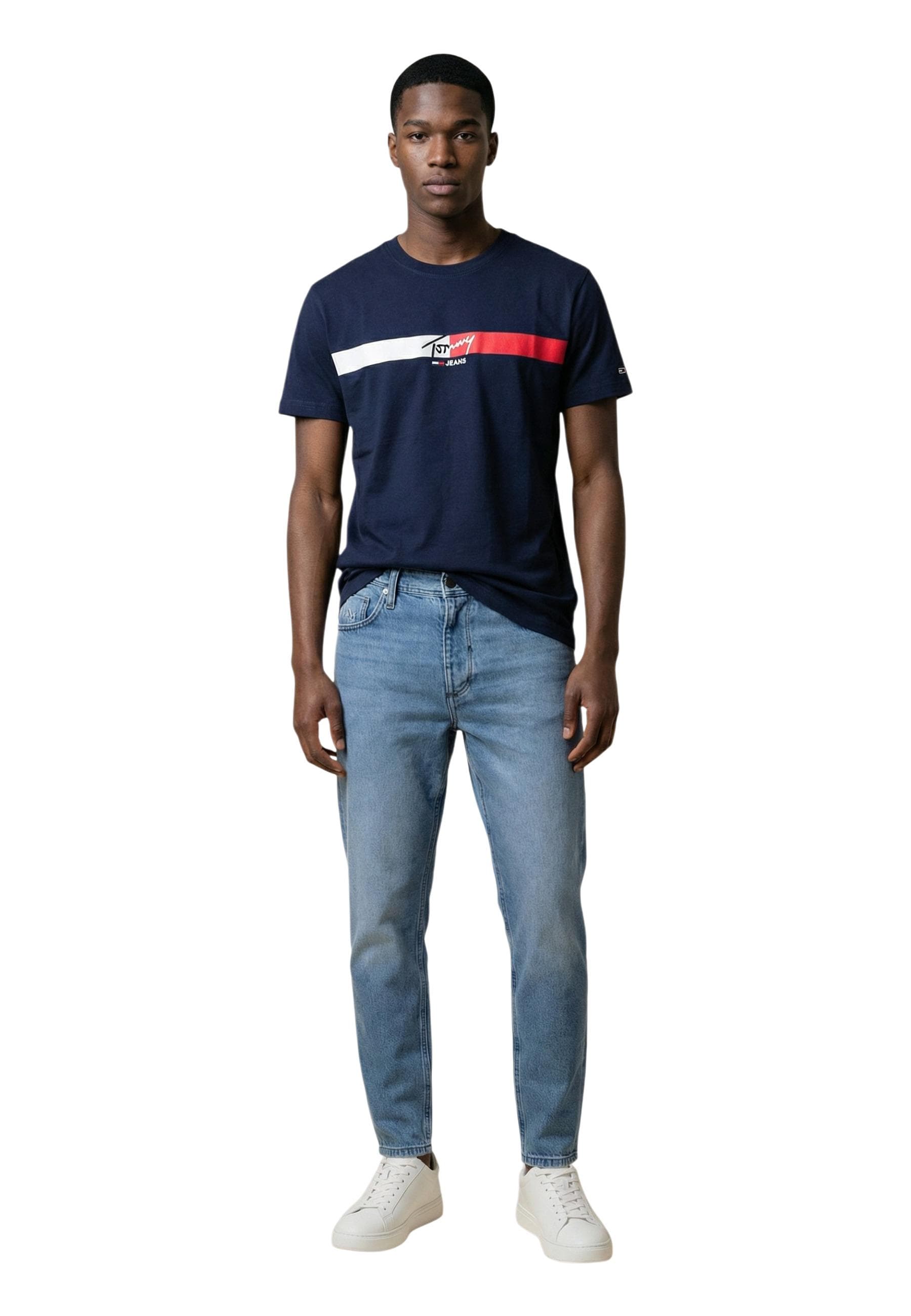 Tommy Hilfiger Jeans T-Shirt Uomo - Tommy Hilfiger Jeans