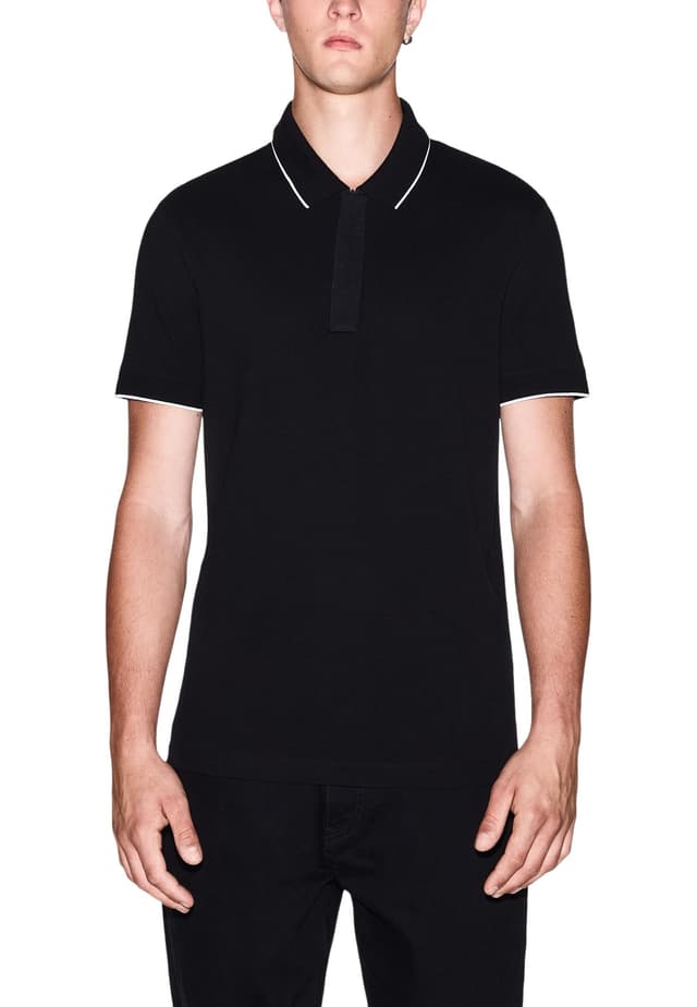 Armani Exchange Блузи с яка Мъжe