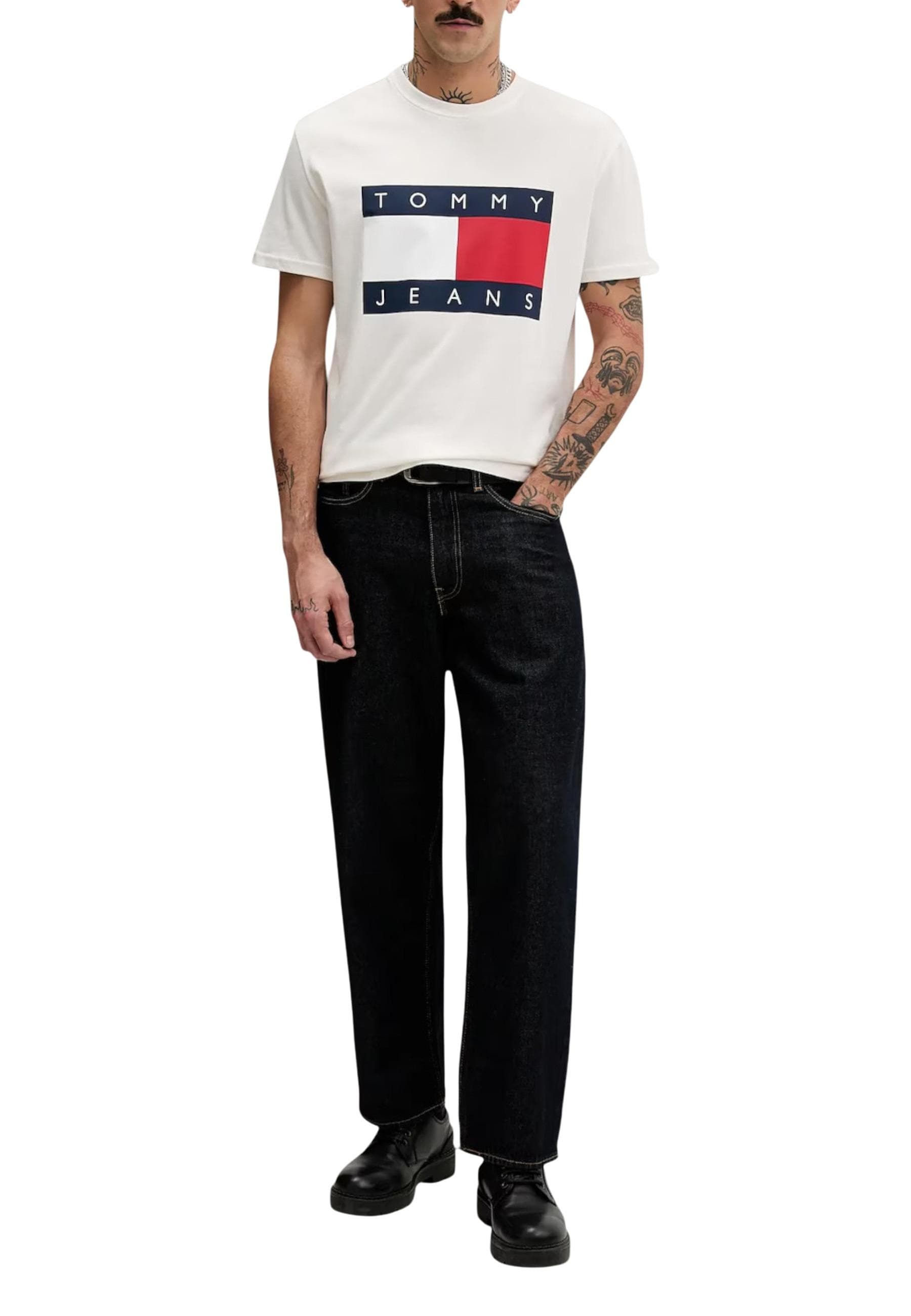 Tommy Hilfiger Jeans T-Shirt Uomo - Tommy Hilfiger Jeans