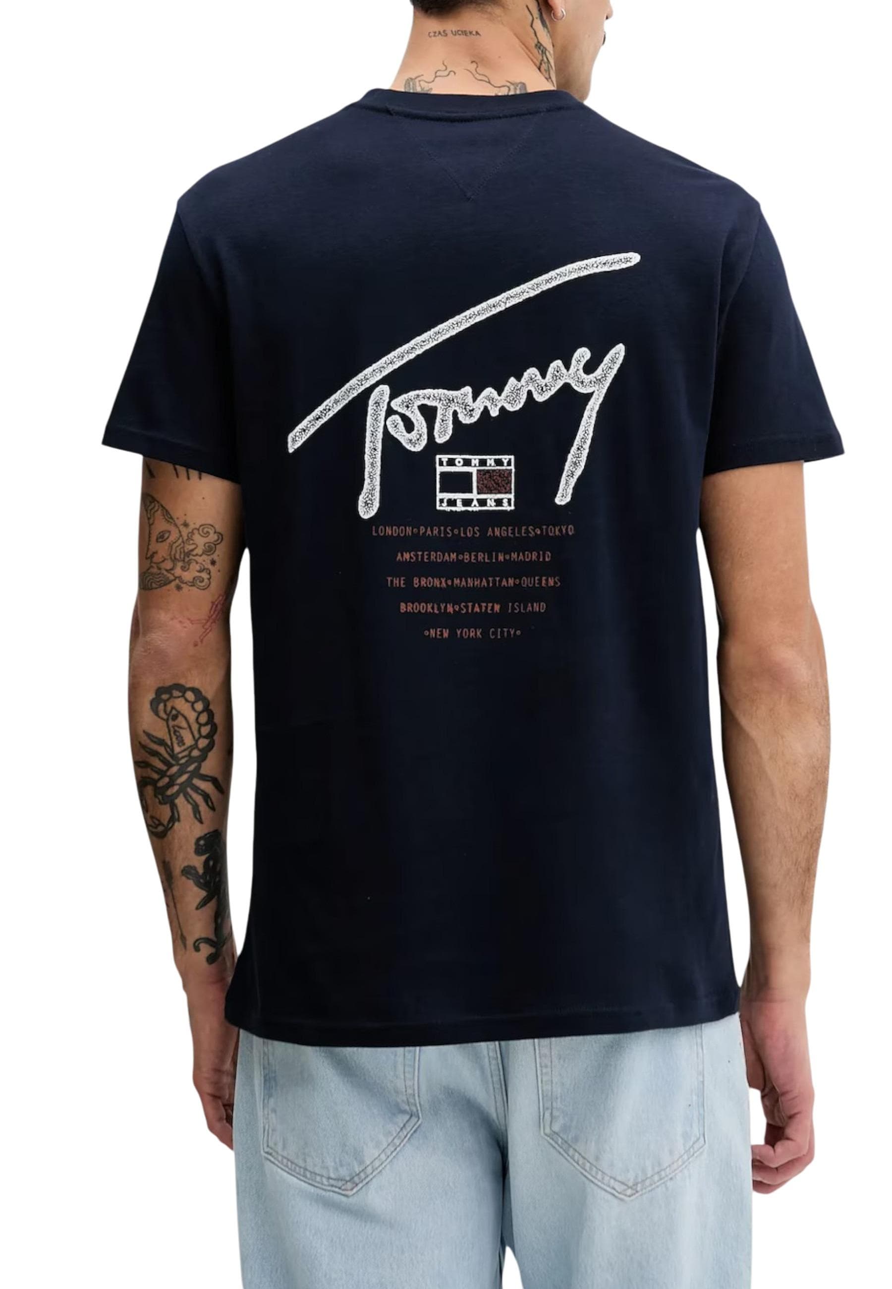 Tommy Hilfiger Jeans T-Shirt Uomo - Tommy Hilfiger Jeans