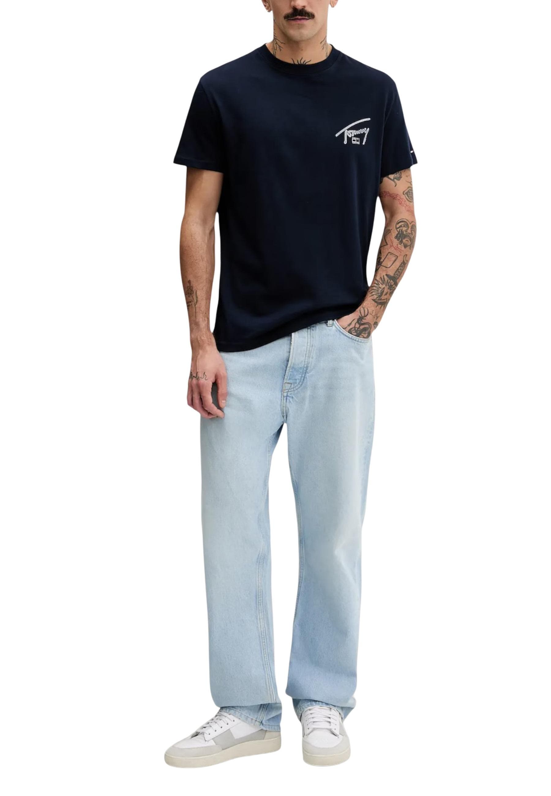 Tommy Hilfiger Jeans T-Shirt Uomo - Tommy Hilfiger Jeans