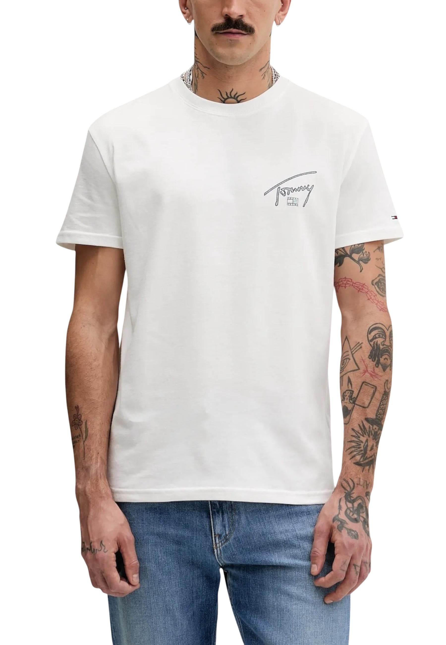 Tommy Hilfiger Jeans T-Shirt Uomo - Tommy Hilfiger Jeans