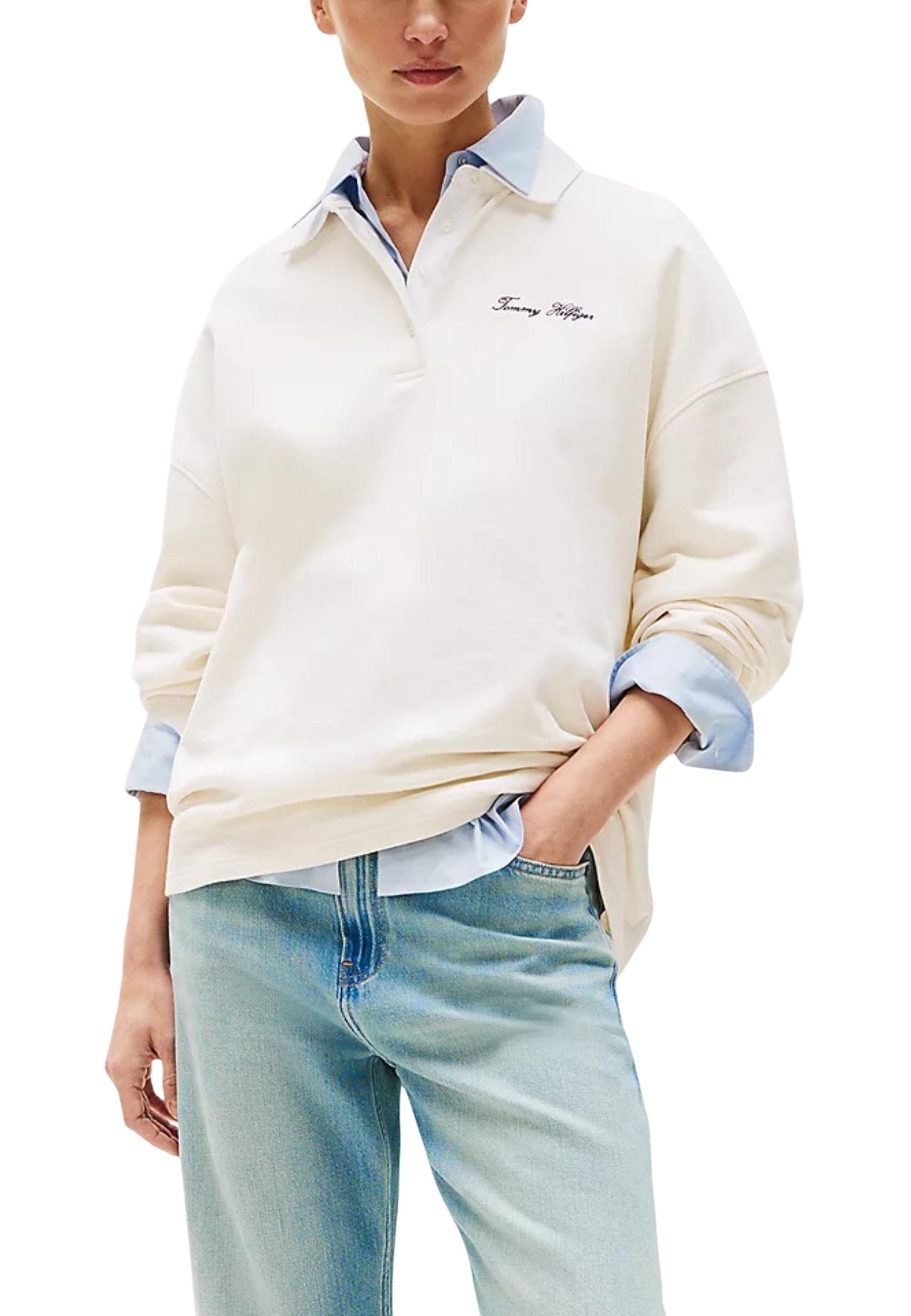 Tommy Hilfiger Felpa Donna - Tommy Hilfiger