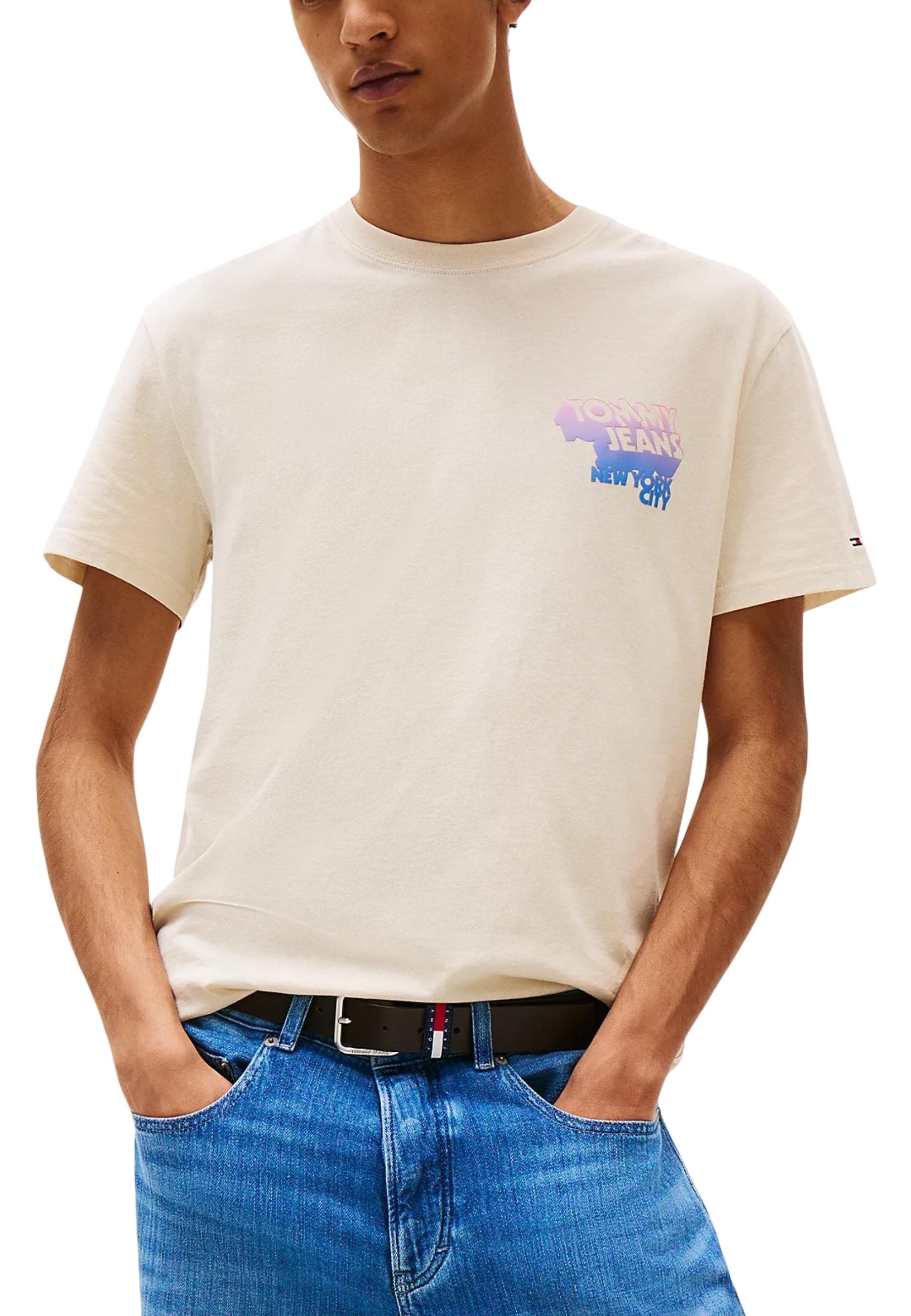 Tommy Hilfiger Jeans T-Shirt Uomo - Tommy Hilfiger Jeans