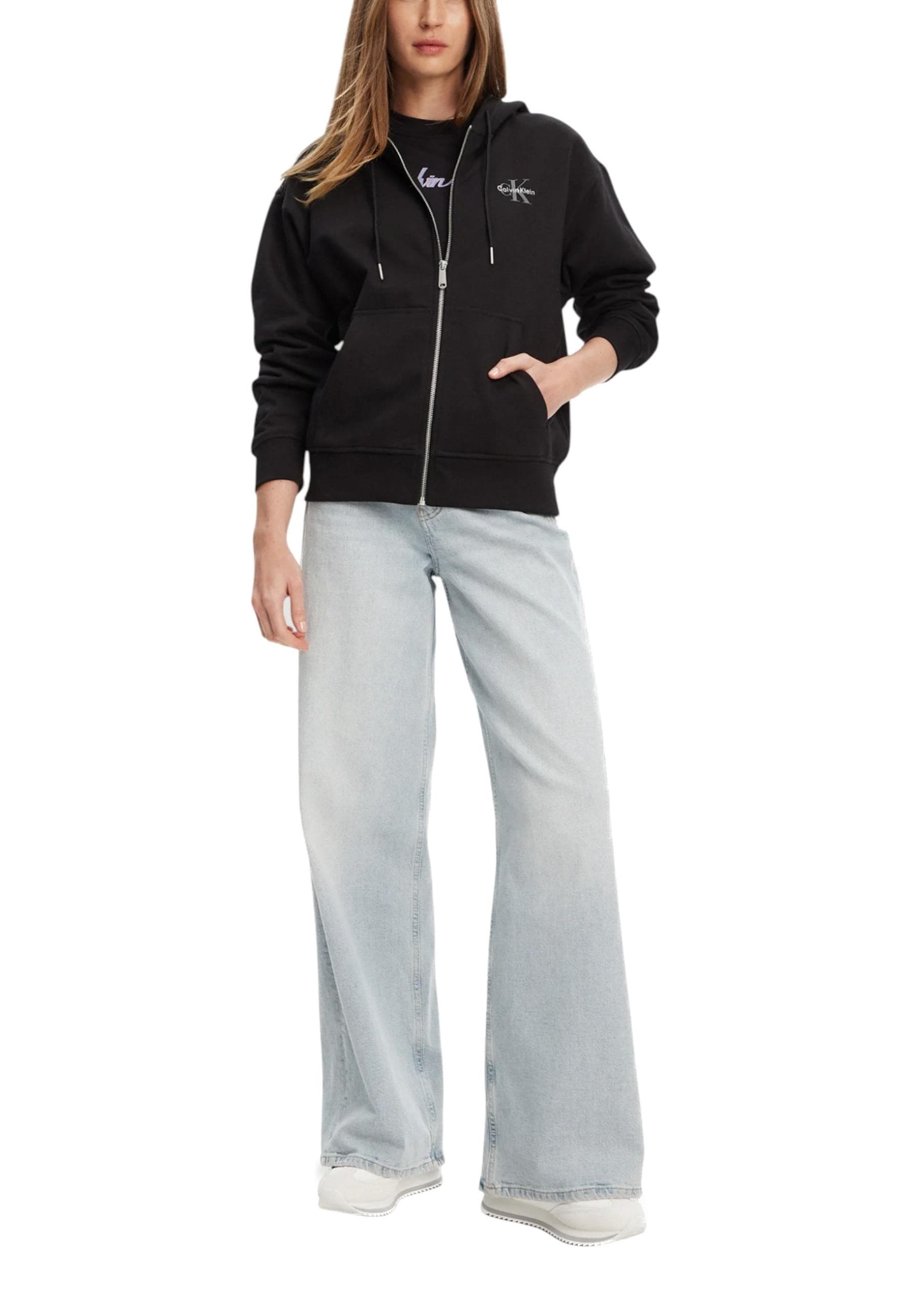 Calvin Klein Jeans Felpa Donna - Calvin Klein Jeans