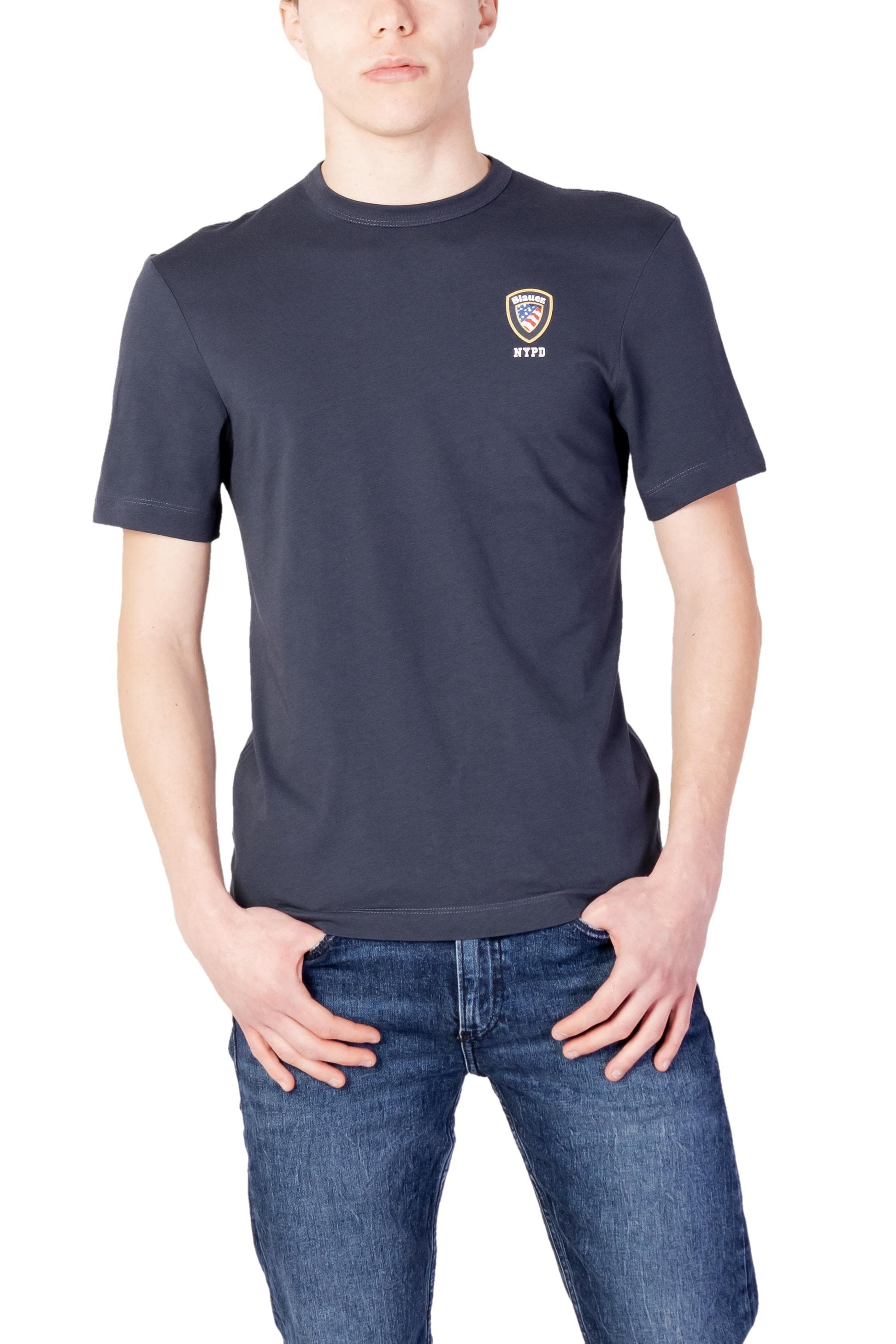 Blauer T-Shirt Uomo - Blauer