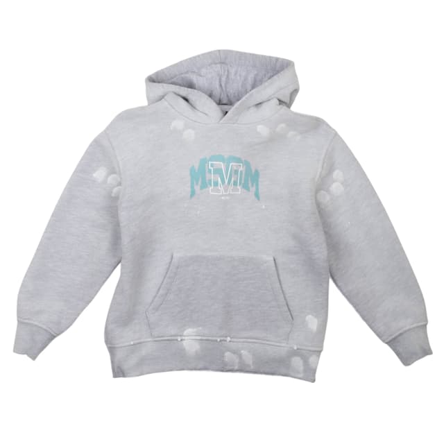 СУИТШЪРТ С КАЧУЛКА ОТ ДИАГОНАЛЕН ПОЛАР МОМЧЕ СИВ