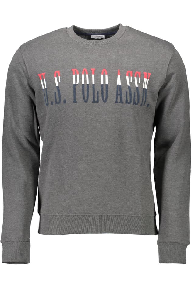 Мъжки сиви суитшърт с цип US POLO ASSN.