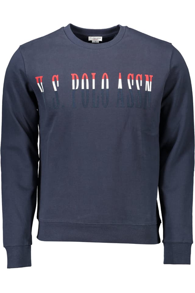 Мъжки суитшърт с цип, син, US POLO ASSN.
