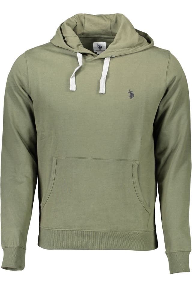 Мъжки зелен суитшърт с цип US POLO ASSN.