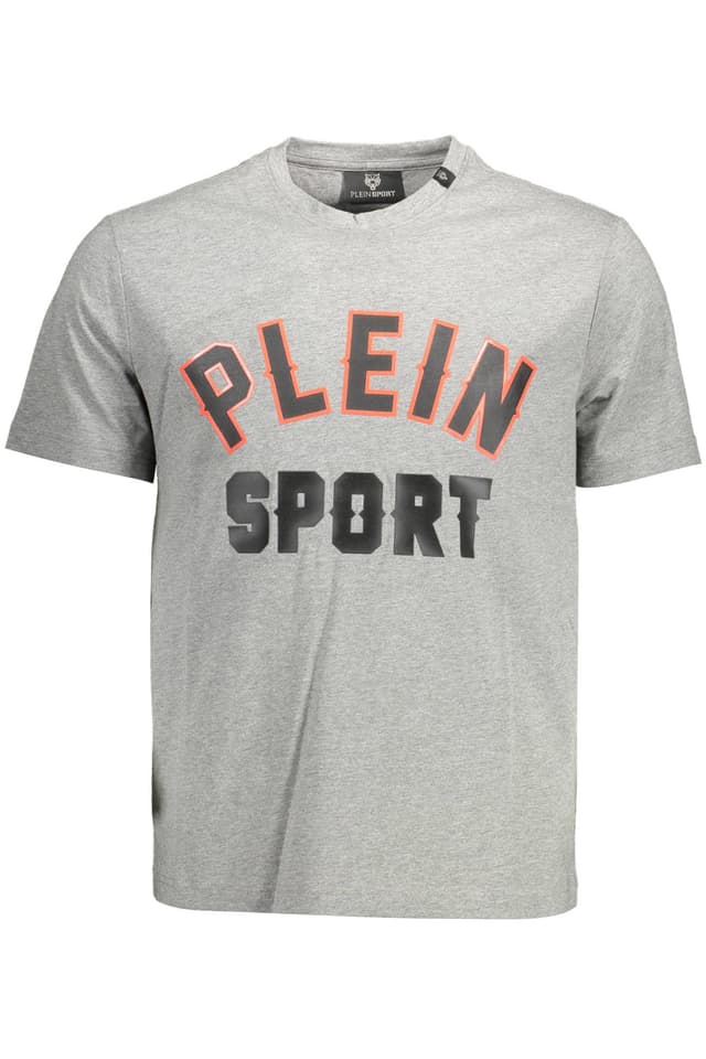 МЪЖКА ТЕНИСКА С КЪС РЪКАВ PLEIN SPORT СИВА