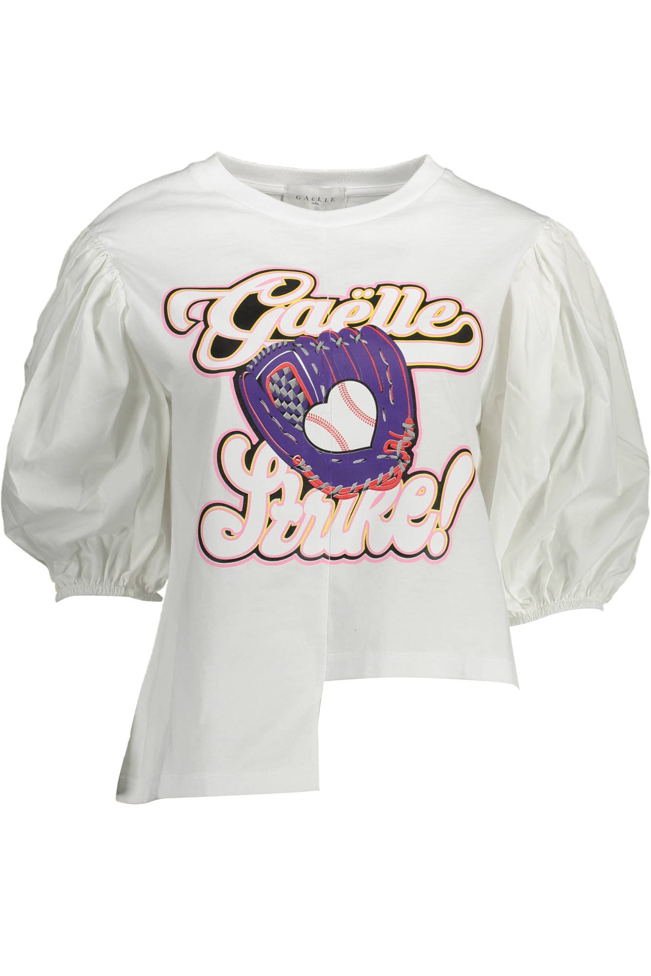 GAELLE PARIS ТЕНИСКА 3/4 РЪКАВИ ЖЕНСКА БЯЛА - GAELLE PARIS