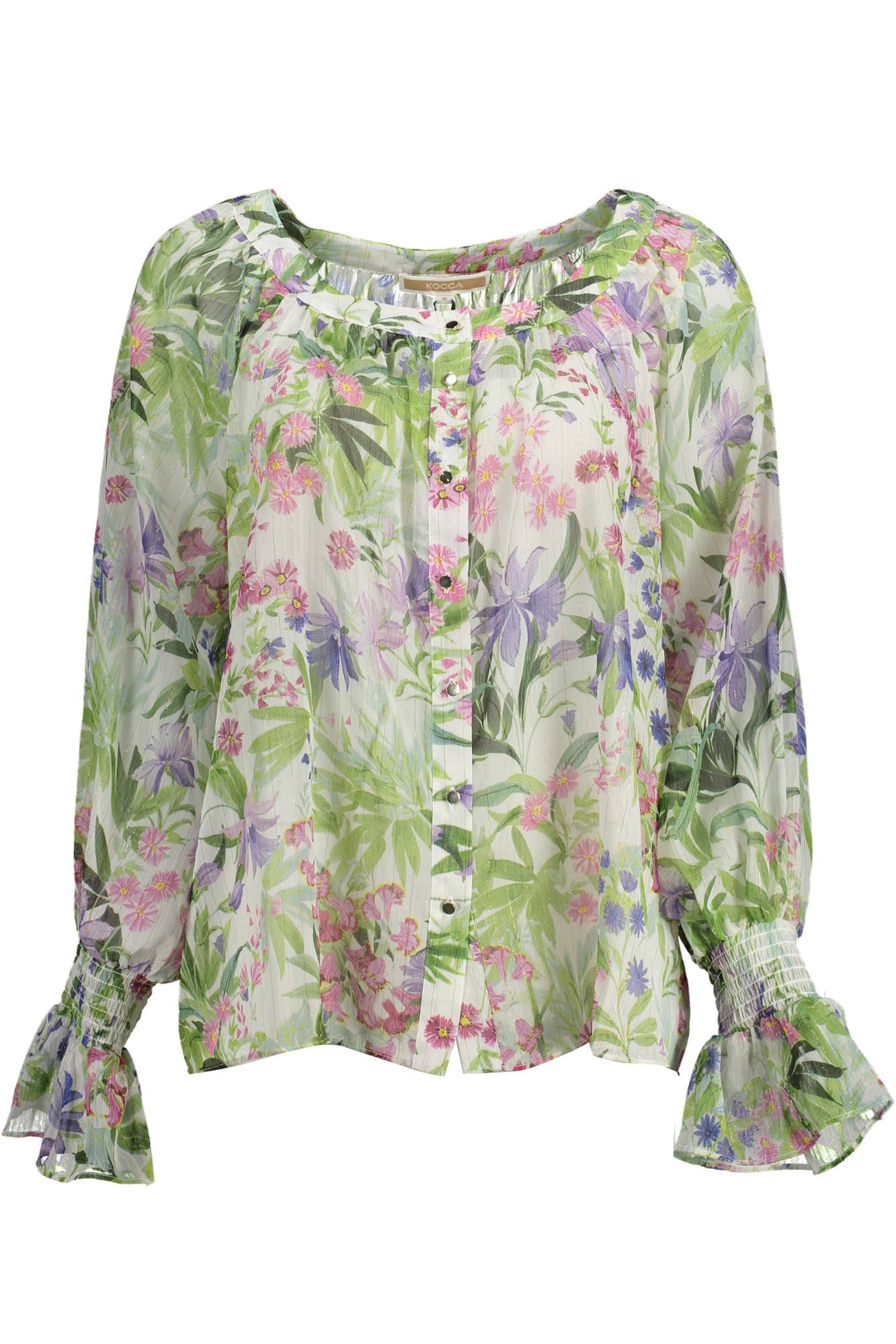 KOCCA РИЗА С ДЪЛЪГ РЪКАВ ЗЕЛЕНА ЖЕНА - KOCCA