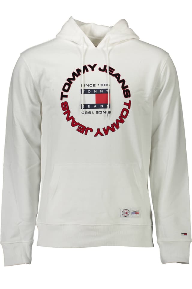 TOMMY HILFIGER МЪЖКИ БЯЛ СУИТШЪР БЕЗ ЦИП