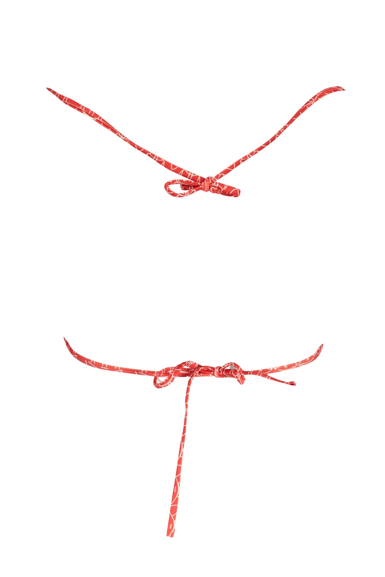 KARL LAGERFELD ПЛАЖНО ТОП ДАМСКИ КОСТЮМ ЧЕРВЕН - KARL LAGERFELD BEACHWEAR