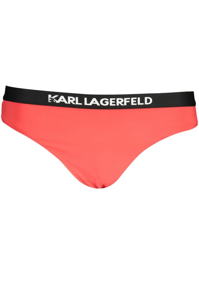 KARL LAGERFELD ПЛАЖЕН БАНСКИ СТРАНИЧНО ДОЛНИЦЕ ЖЕНСКИ ЧЕРВЕН