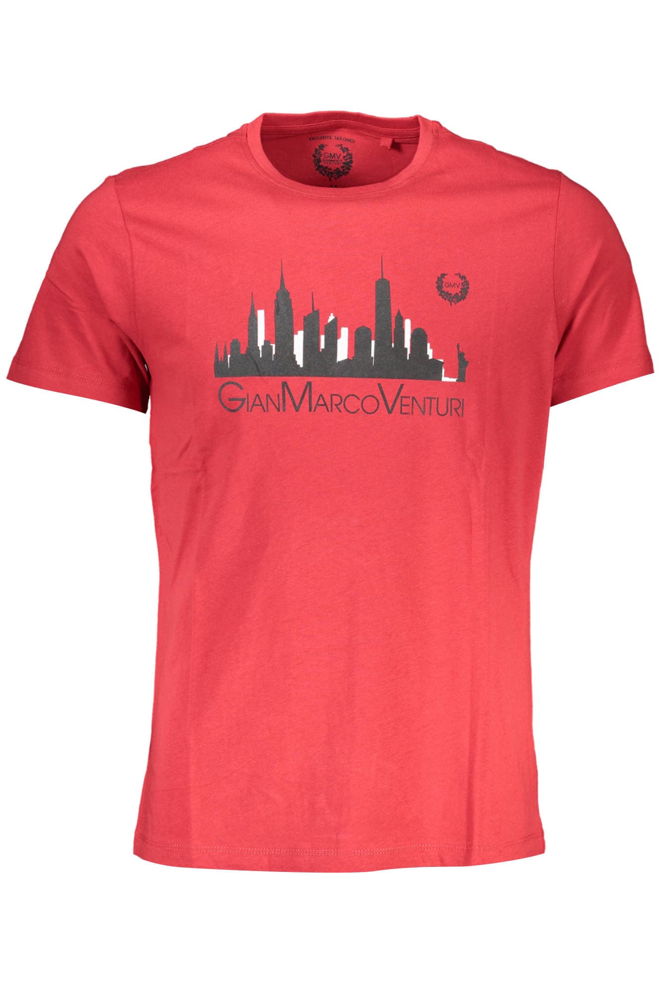 МЪЖКА ТЕНИСКА С КЪС РЪКАВ GIAN MARCO VENTURI ЧЕРВЕНА - GIAN MARCO VENTURI