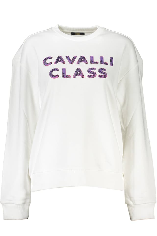 СУИТШЪР CAVALLI CLASS БЕЗ ЦИП ЖЕНСКИ БЯЛ