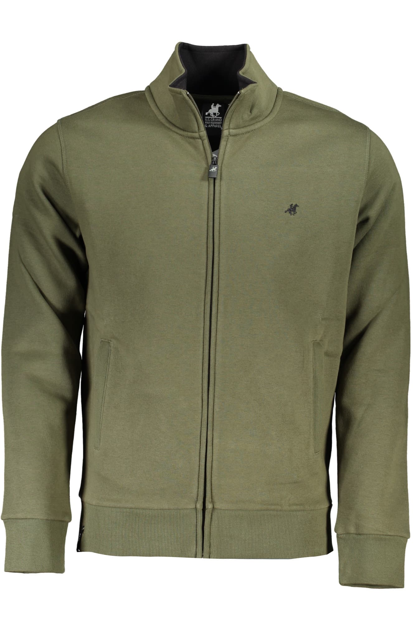 Мъжки зелен суитшърт с цип US GRAND - U.S. GRAND