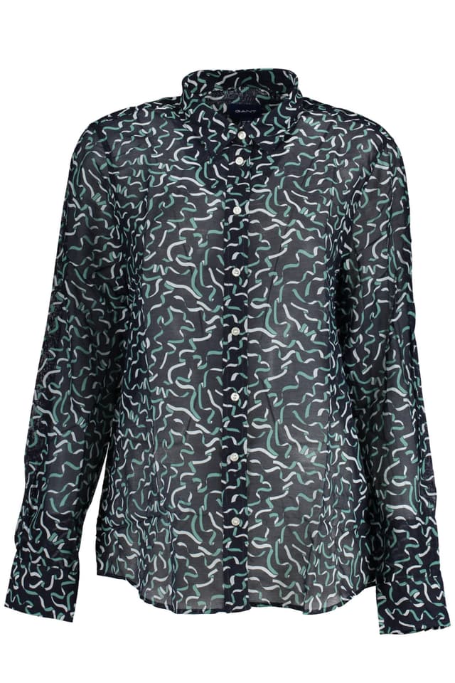 ДАМСКА РИЗА С ДЪЛЪГ РЪКАВ GANT СИНЯ