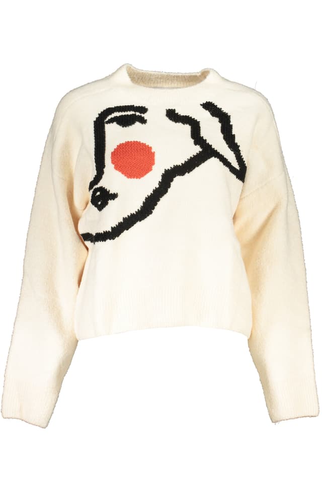 БЯЛ ДАМСКИ ПУЛОВЕР DESIGUAL