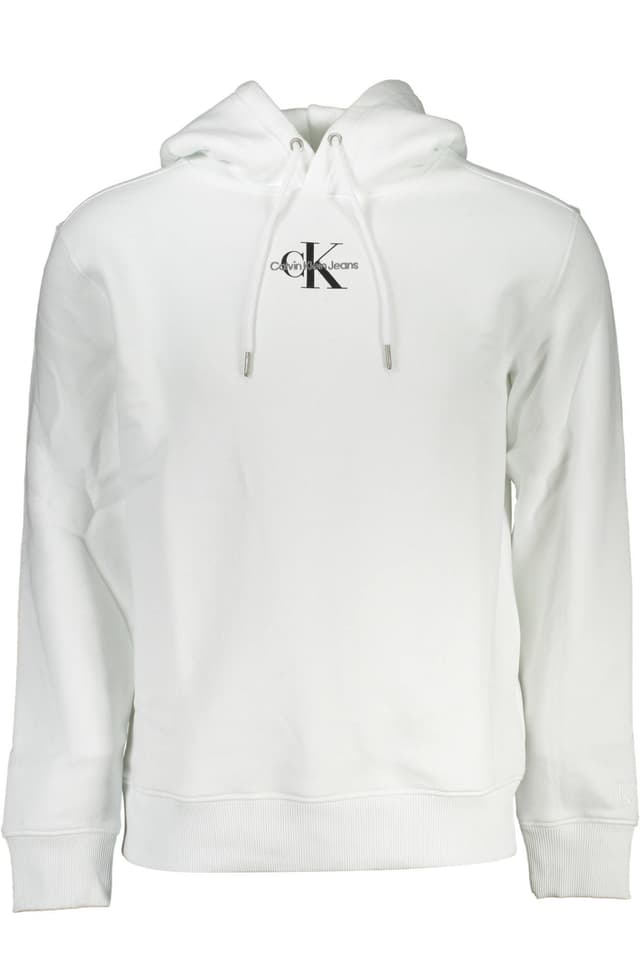 CALVIN KLEIN МЪЖКИ БЯЛ СУИТШЪТ БЕЗ ЦИП