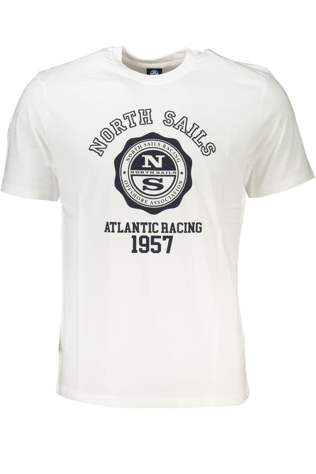 МЪЖКА ТЕНИСКА С КЪС РЪКАВ NORTH SAILS БЯЛА