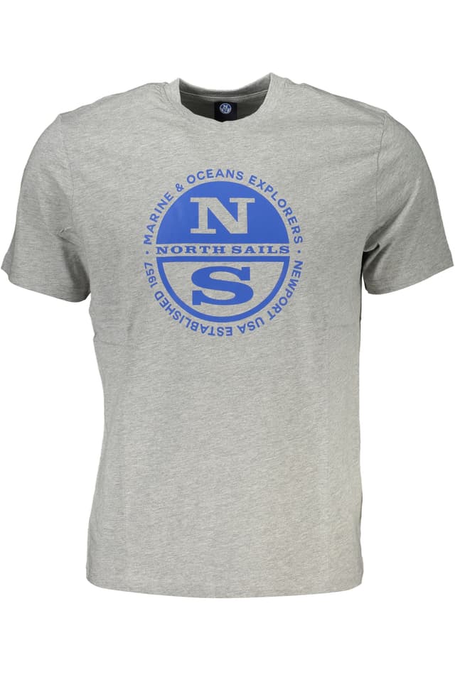 МЪЖКА ТЕНИСКА С КЪС РЪКАВ NORTH SAILS СИВА