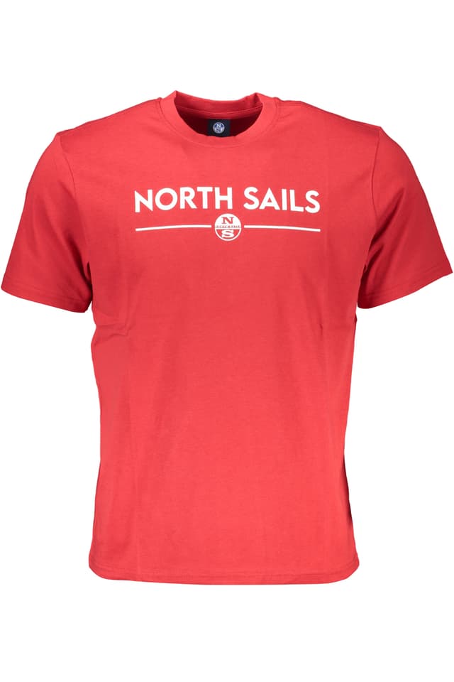 ЧЕРВЕНА МЪЖКА ТЕНИСКА С КЪС РЪКАВ NORTH SAILS