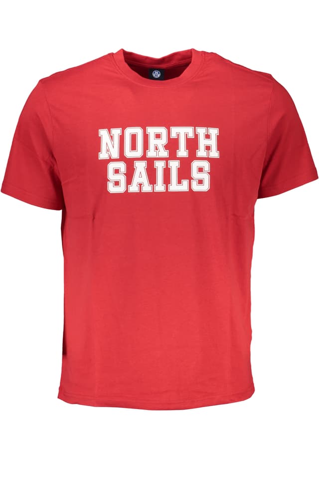ЧЕРВЕНА МЪЖКА ТЕНИСКА С КЪС РЪКАВ NORTH SAILS