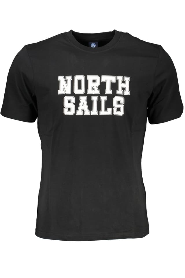 МЪЖКА ТЕНИСКА С КЪС РЪКАВ NORTH SAILS ЧЕРНА