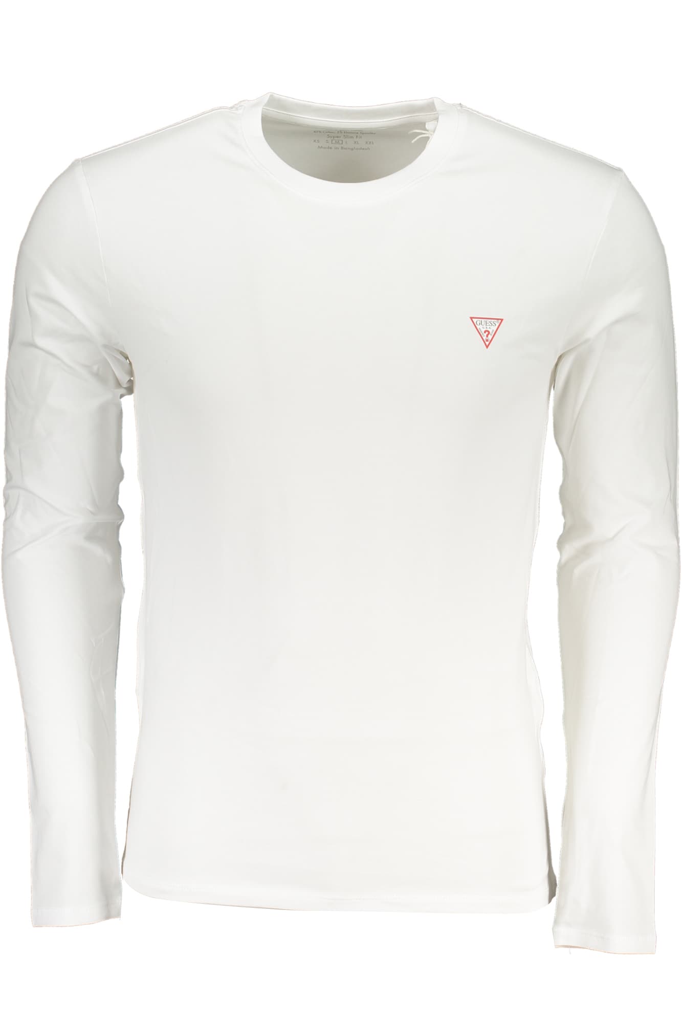 GUESS JEANS МЪЖКА ТЕНИСКА С ДЪЛЪГ РЪКАВ БЯЛА - GUESS JEANS