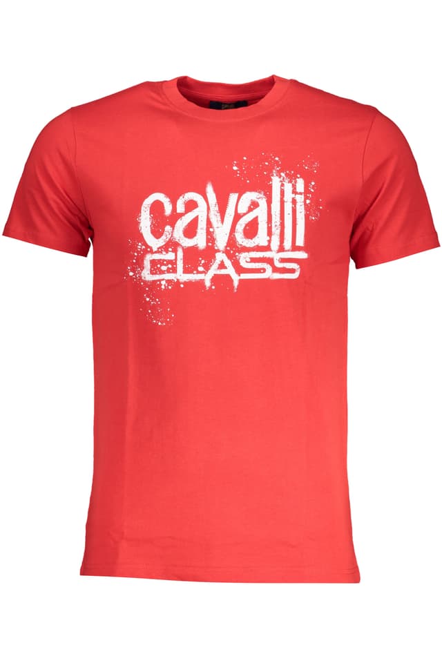 CAVALLI CLASS МЪЖКА ТЕНИСКА С КЪС РЪКАВ ЧЕРВЕНА