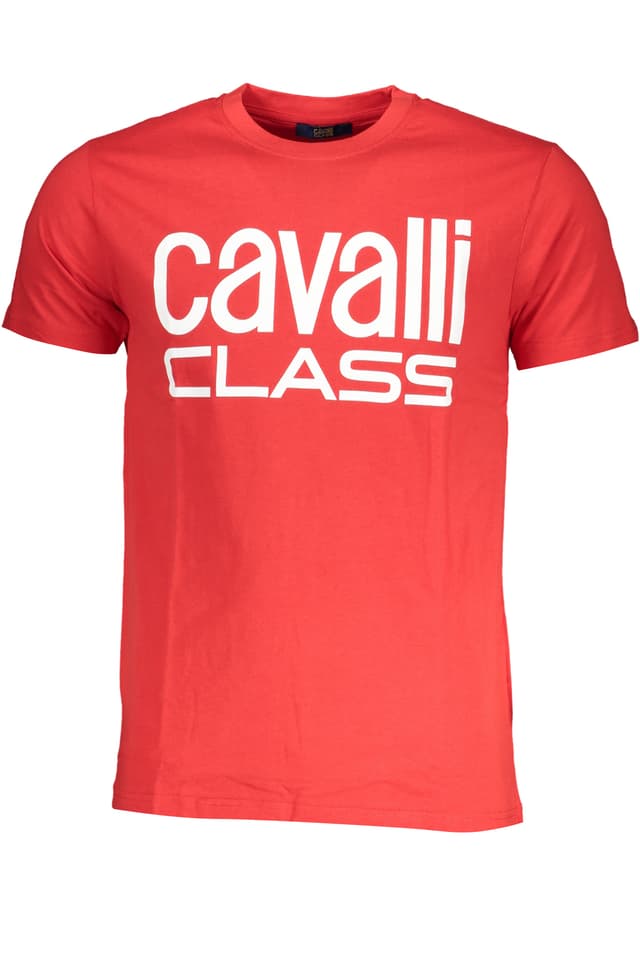 CAVALLI CLASS МЪЖКА ТЕНИСКА С КЪС РЪКАВ ЧЕРВЕНА