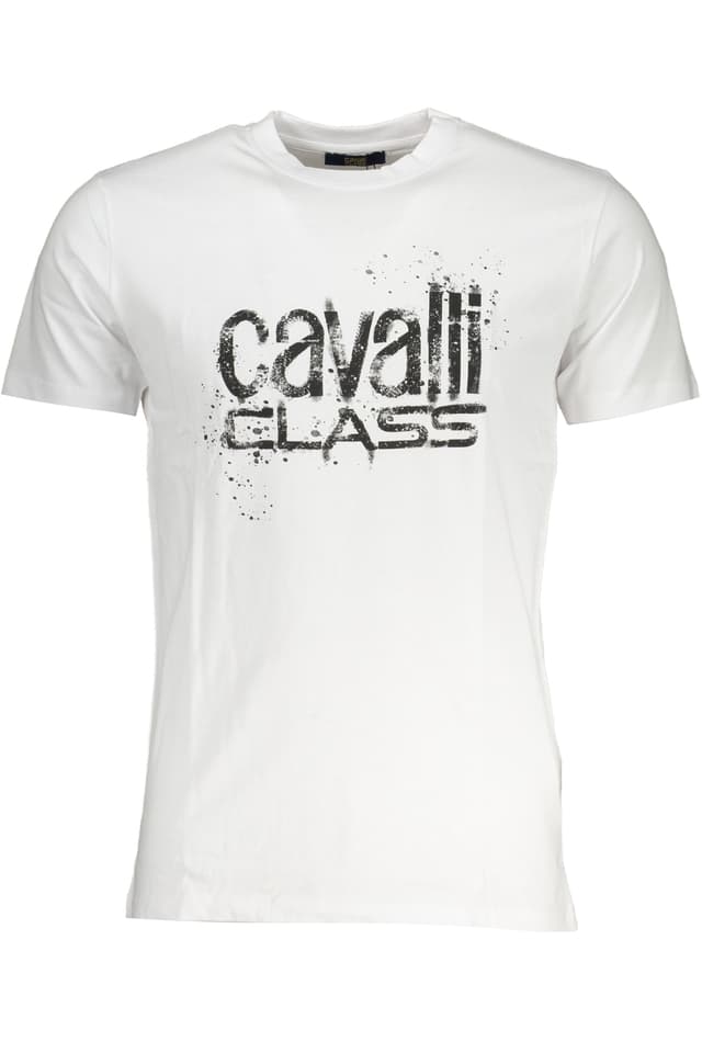 CAVALLI CLASS МЪЖКА ТЕНИСКА С КЪС РЪКАВ БЯЛА