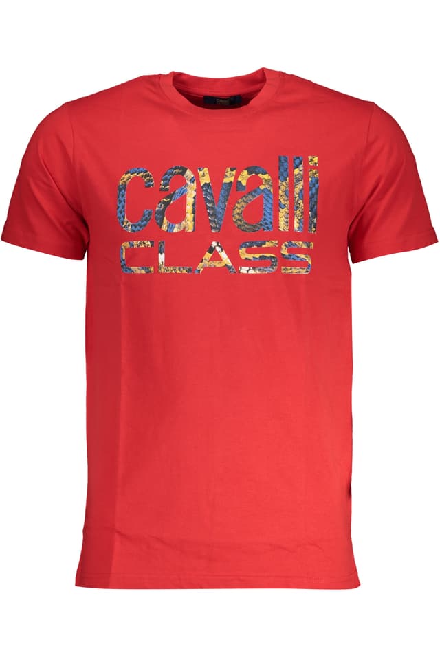 CAVALLI CLASS МЪЖКА ТЕНИСКА С КЪС РЪКАВ ЧЕРВЕНА