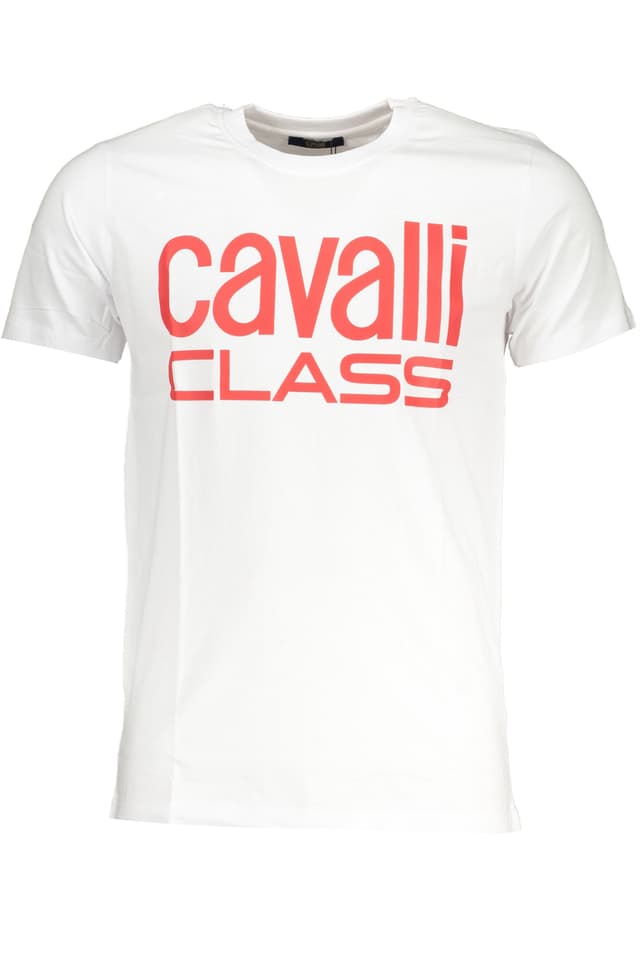 CAVALLI CLASS МЪЖКА ТЕНИСКА С КЪС РЪКАВ БЯЛА