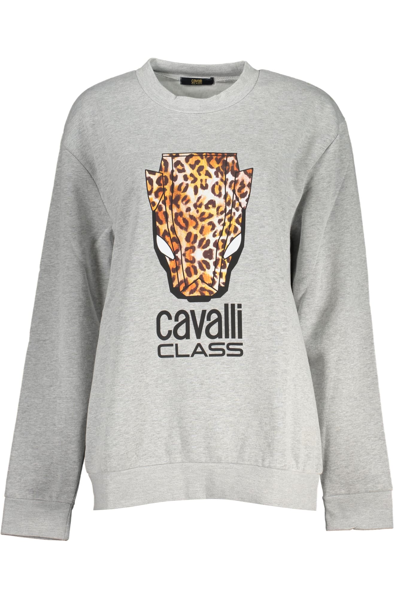 ДАМСКИ СИВ СУИТШЪР БЕЗ ЦИП CAVALLI CLASS - CAVALLI CLASS