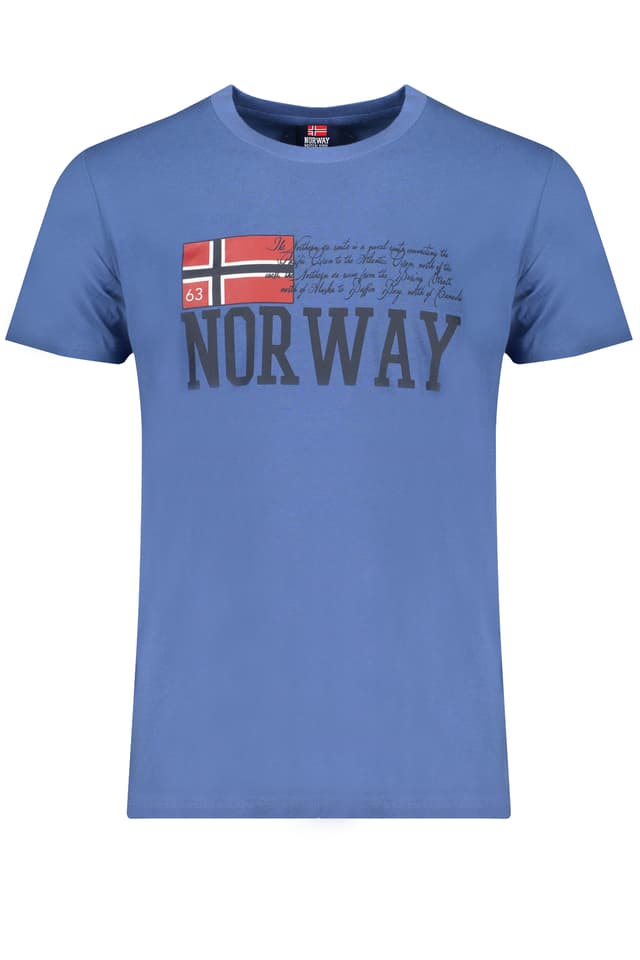 NORWAY 1963 МЪЖКА ТЕНИСКА С КЪС РЪКАВ СИНЯ