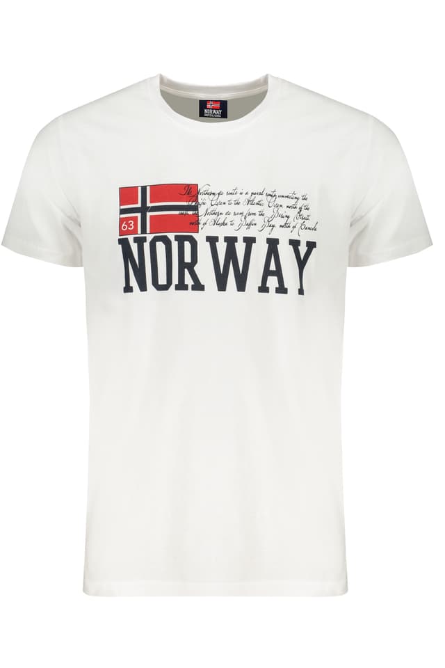 NORWAY 1963 МЪЖКА БЯЛА ТЕНИСКА С КЪС РЪКАВ