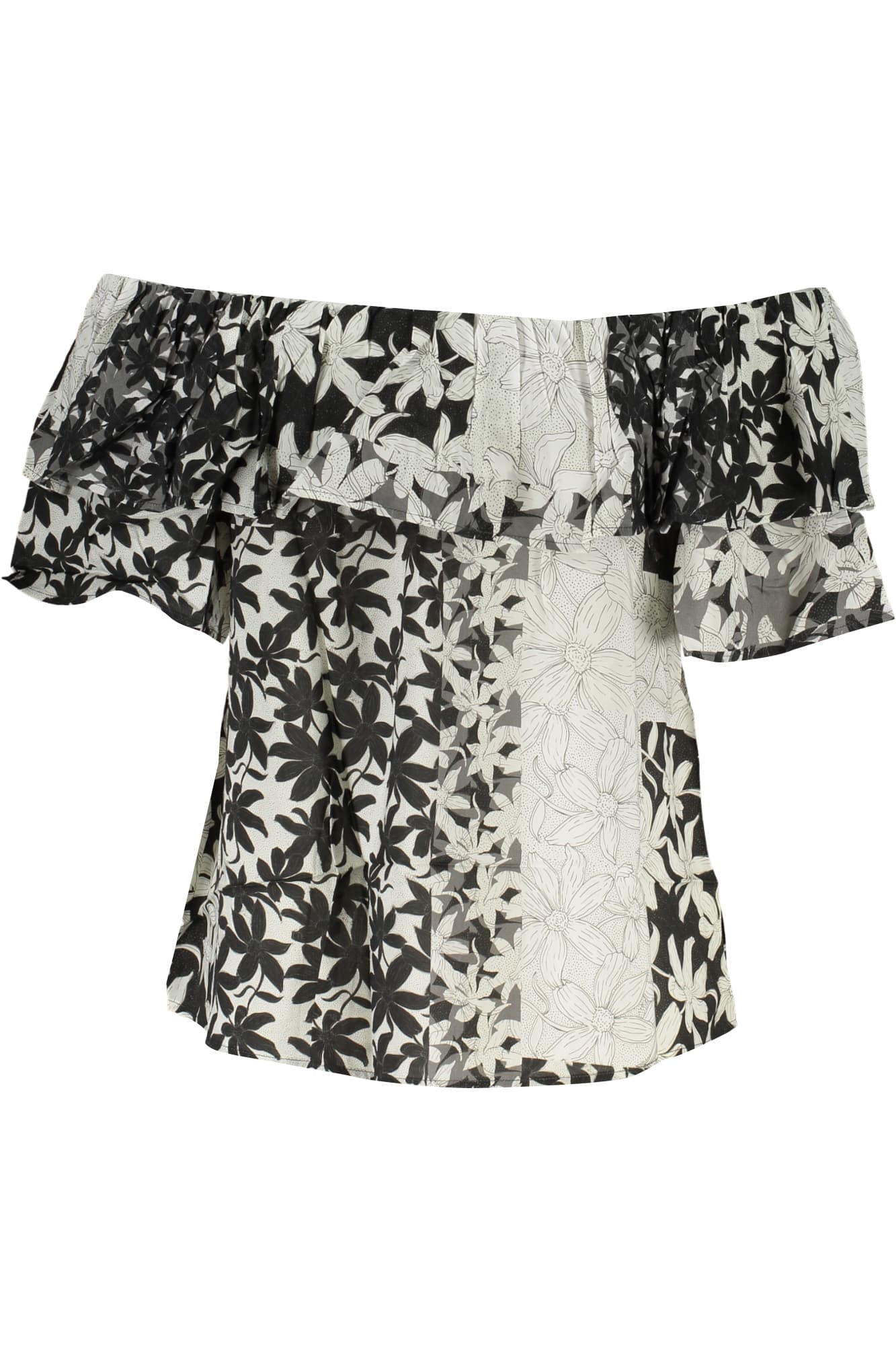 ДАМСКА ТЕНИСКА С КЪС РЪКАВ DESIGUAL БЯЛА - DESIGUAL