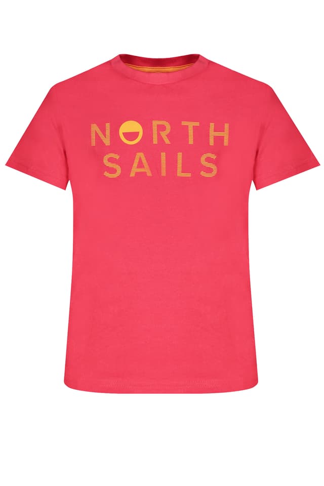 ДЕТСКА ТЕНИСКА С КЪС РЪКАВ NORTH SAILS ЧЕРВЕНА