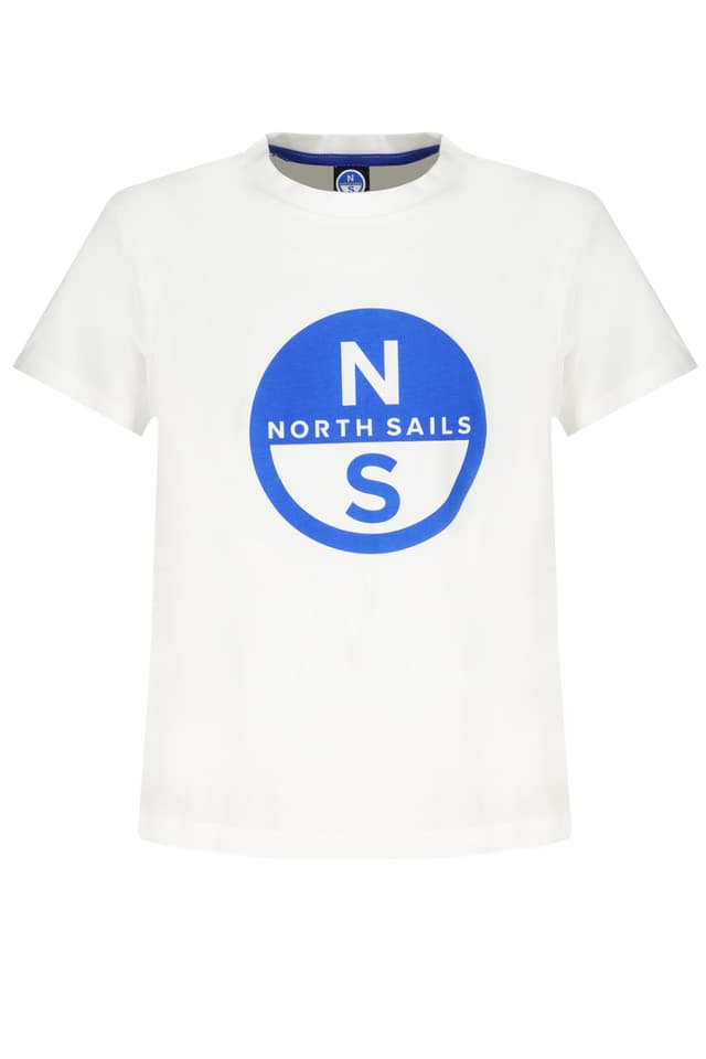 ДЕТСКА БЯЛА ТЕНИСКА С КЪС РЪКАВ NORTH SAILS