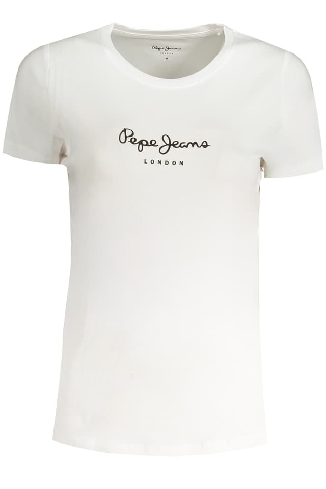 PEPE JEANS ДАМСКА ТЕНИСКА С КЪС РЪКАВ БЯЛА