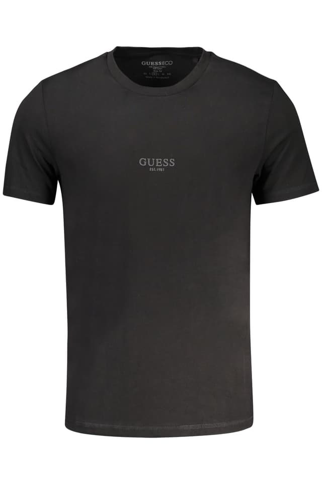 МЪЖКА ТЕНИСКА С КЪС РЪКАВ GUESS JEANS ЧЕРНА